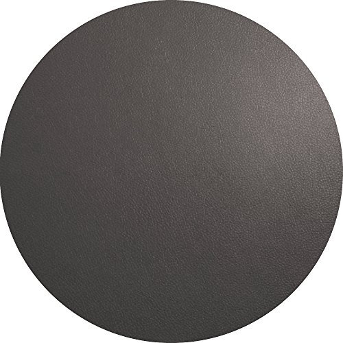 ASA PVC Lederoptik Tischset rund Basalt Ø38cm