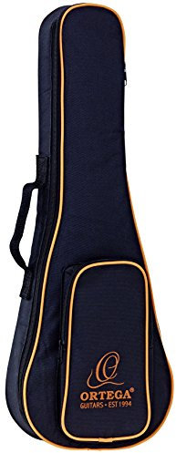 Ortega Guitars Economy Series Bag - Konzert Ukulele Tasche - Höhe 62 cm - Mit Schultergurten - Nylon, Schwarz (OUBSTD-CC)