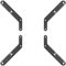 deleyCON Adattatore Universale VESA per TV e Monitor Da Parete - fino a 30Kg - Da 200x200 a 300x300 400x400