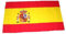 Fahne/Stockflagge Spanien mit Wappen 30 x 45 cm Flagge