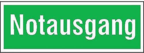 Format 4044589054333 – Sicherheitsschild Alu Notausgang 400 x 140