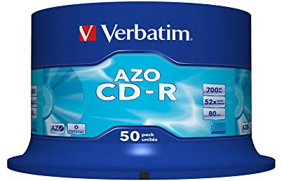 Verbatim® CD-R, axe à usage unique, 700 Mo, 80 min, vitesse : 52 x, vous recevrez 1 paquet de 50