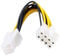 CY 10cm 4-Pin auf 8-Pin EPS 12V ATX Motherboard Netzteil Adapter Konverterkabel