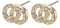Pilgrim Victoria - Damen-Ohrstecker Classic Vergoldet Kristall transparent Rundschliff