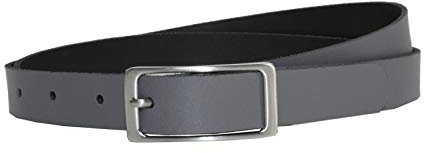 Vascavi Ledergürtel, 2 cm breit, Made in Germany, echt Leder Gürtel für Damen, als Hüftgürtel, kürzbar (80 cm Gesamtlänge 90 cm, Grau)