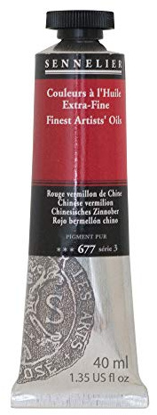 SENNELIER Artists' Extra Fine Oil, 40 ml Tube, Series 3, Chinese Vermilion, (10-130411-677)