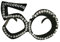 Folat 00753 - Brille mit Diamanten - schwarz - Zahl 50