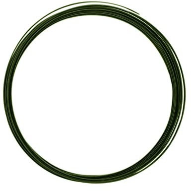 Vaessen Creative Filo di Ferro Modellabile Piatto da 5 m x 1 mm x 3,5 mm Dark Green – Filo Flessibile per Creazioni Floreali, Realizzazione di Gioielli e Modellismo