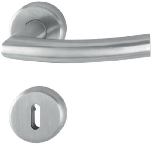 Hoppe Narvik Edelstahl F69 Rosettengarnitur E1430ZP/17KV/17KVS, OB Ovalbart