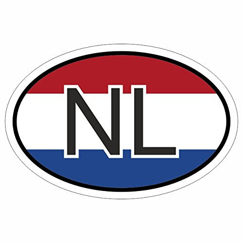 Kiwistar - Autoaufkleber - 10x6,6 cm - außen klebend - Niederlande NL 10 x 6,6 cm mehrfarbig Autoaufkleber Aufkleber KFZ Flagge Fahne