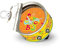 BRISA VW Collection - Volkswagen Tisch-Uhr, Magnet-Uhr, MyClock auch personalisierbar, Foto-Geschenk, VW-Fan-Sammler-Stück (VW Käfer Motiv/Blumen)