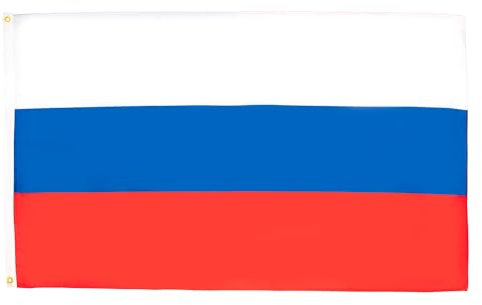 AZ FLAG Bandiera Russia 150x90cm - Gran Bandiera Russa 90 x 150 cm Poliestere Leggero - Bandiere