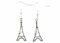 Miniblings Eiffelturm Ohrringe Paris Turm Frankreich Eifelturm Stern silber - Handmade Modeschmuck I Ohrhänger Ohrschmuck versilbert