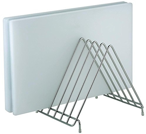 APS 88903 Schneidbrett-Ständer, für 6 Schneidbretter bis 25 m, 27 x 31 cm, Höhe 28 cm, Edelstahl