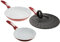 TV - Unser Original 02478 Bratmaxx Induktions-Pfannen Keramik 4er-Set inklusiv Spritzschutzdeckel, rot