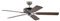 Pepeo GmbH 13322010132_v1 Ventilatore a soffitto senza illuminazione Potkuri, Acciaio, pale Noce, 132 cm