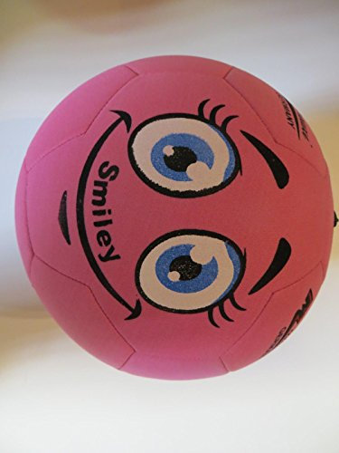 Mauzi - Ball - am - Gummiband, der Fitnessball und Trainingsball aus Neopren für Indoor (pink)