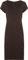 WearAll Womens Plus Size Plain Short Sleeve Stretch Ladies Jersey Midi Dress - Brown - 20/22
