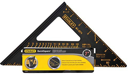 Stanley 46 – 071 2 Pack Premium Quick Square layout Tool, nero, 46-071