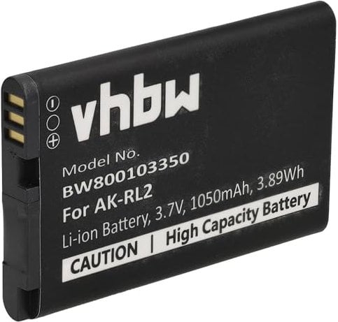 vhbw 1x Batterie Compatible avec Emporia Essence Plus V4 téléphone Portable Senior (1050mAh, 3,7V, Li-ION) - Remplacement pour AK-RL2