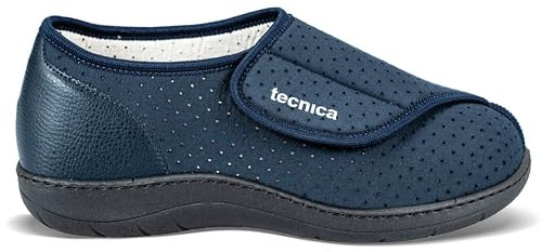 EXTRO STYLE - Scarpe Ortopediche Donna e Uomo, Tecnica 3M, per Alluce Valgo e Dolori Articolari, Scarpe Traspiranti Antiscivolo con Tomaia in Cotone Microforato, Plantare Estraibile, Blu, Taglia 43