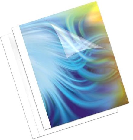 Fellowes CRC53900 - Pack de 50 carpetas para encuadernación térmica, lomo 15 mm