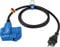 as - Schwabe Camping CEE-Adapterleitung 1,5 m - mit Schutzkontaktstecker - CEE-Winkelkupplung mit Schutzkontaktsteckdose + Klappdeckel - 230V, 16A - für Camping und Outdoor-Einsatz - IP44, 60483