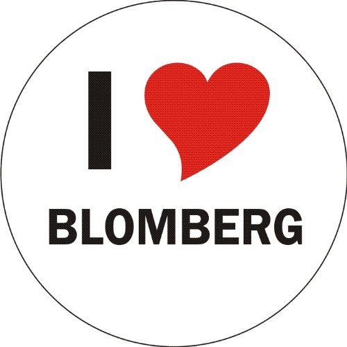 INDIGOS UG Aufkleber - Sticker - Autoaufkleber - I Love Blomberg - 8 cm Durchmesser rund - JDM - Die Cut - OEM - Auto - Heckscheibe - aussenklebend, rund, Auto LKW Truck Stadt