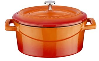 CASSEROLE MINI OVAAL 0.42 LTR LVOTC10K2O ORANGE/BLACK