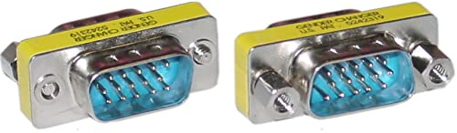 SVGA Mini Gender Changer/Coupler for PC, HD15 Male to HD15 Male