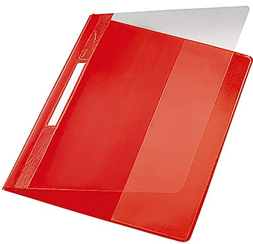 Esselte Leitz Hefter Exquisit, A4, Überbreite, PVC, rot