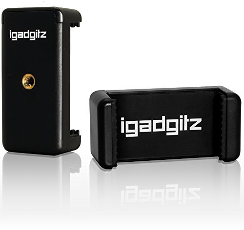 iGadgitz U3599 Adattatore di Fissaggio Supporto Pinza Clip Smartphone Universale Compatibile con treppiedi e Bastone Selfie Stick