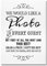 Rustic Photo Booth Table Sign for Weddings and Party Props (L) (White)