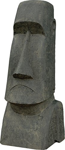 Korb-Outlet Moai Kopf Steinguss/Osterinseln Statue 200cm für Haus und Garten