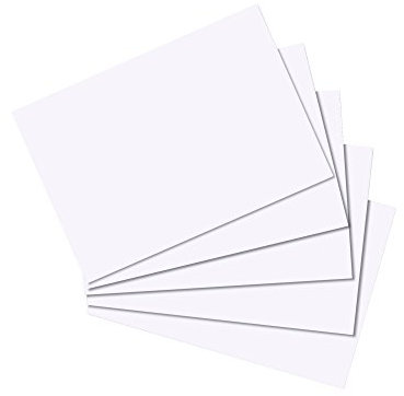 Herlitz Karteikarten A7 blanco VE=100 Stück weiß