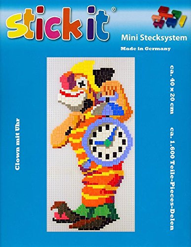 stickit Mini Stecksystem Clown mit Uhr ca. 1.600 Teile Nr. 41113
