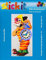 stickit Mini Stecksystem Clown mit Uhr ca. 1.600 Teile Nr. 41113