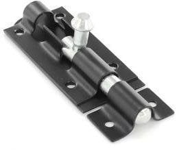Garden Gate Shed Sliding Door Tower Bolt Black - 3, 4, 6, 8 Inch - 3 Inch