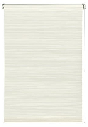 GARDINIA EASYFIX Tenda a rullo con fantasia, Fissaggio a incastro o con adesivo, Tenda da giorno, Opaca, Incl. materiale di montaggio, Righe, Bianco/Beige, 60 x 150 cm (LxH)