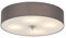 Qazqa - Modern Country Deckenleuchte I Deckenlampe I Lampe I Leuchte grau 50 cm - Drum mit SchirmI 4-flammig I Wohnzimmer I Schlafzimmer - Textil Rund - LED geeignet E27