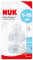 NUK First Choice+ Silicone Replacement Teats , 6-18 Months with Medium Feed Hole , 2 Count