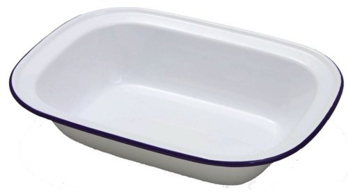 6 x Falcon 28cm Oblong Pie Dish - Enamel