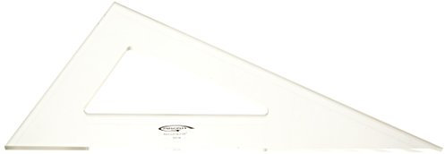 Graphoplex GX163 Zeichendreieck, 60 ° 3 Kanten Rechte transparent 32 cm durchsichtig
