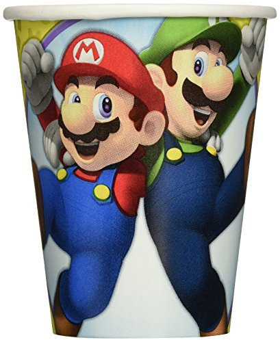 (8) 266Ml Super Mario Cups