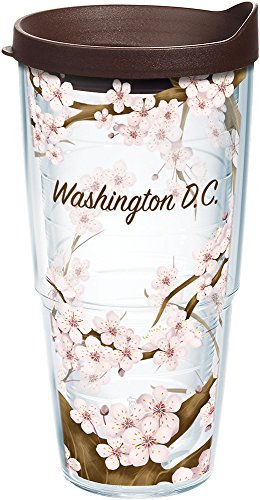 Tervis Cherry Blossom Washington DC - Vaso aislado de doble pared, plástico