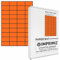 1000 selbstklebende Etiketten orange neon-52,5 x 29,7 mm - 40 Etiketten/Blatt - 25 Blatt A4 / Papier matt - Farbe - Für Inkjet/Laser/Kopier Drucker - Etiketten farbig