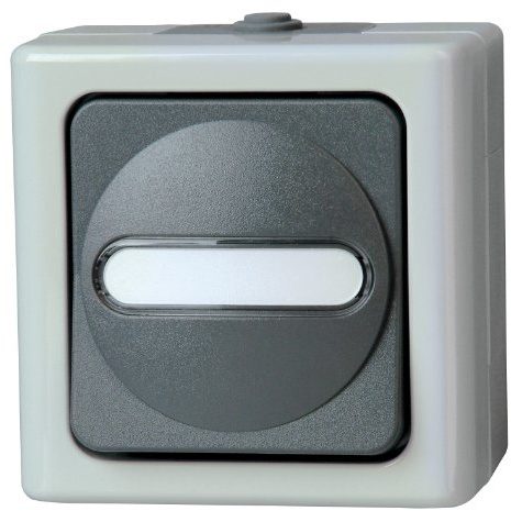 Kopp 560756009 Blue Electric Kreuzschalter beleuchtet