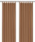 heimtexland ® Schlaufenschal Kräuselband Uni Nougat-Braun HxB 245x140 Blickdicht Lichtdurchlässig Vorhang ÖKOTEX Typ117