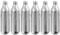 Zenker 43091 Lot de 6 cartouches de protoxyde d'azote pour chantilly, cartouche pour siphon à Chantilly, cartouche d'azote, Protoxyde d'azote, Acier inoxydable, Argent, 6,5 x 1,7 cm