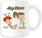 Cadeau personnalisé – Tasse Judo Girl (thème arts martiaux, blanc) – n'importe quel nom/message sur votre unique – Kung Fu Japon Judoka